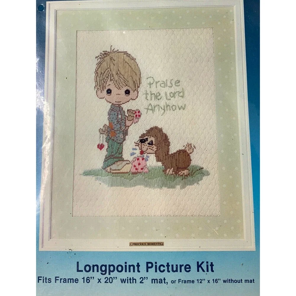 Vintage Paragon Precious Moments Longpoint Kit 1980s Praise the Lord Anyhow 1096